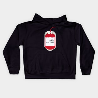 O Positive Blood Bag Kids Hoodie